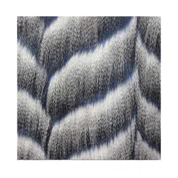 2020 Trendy Factory Direct Grey Peacock Supply home textile long pile faux fur